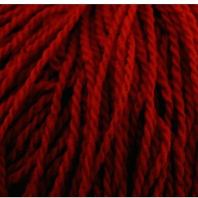 Wool yarn hank 150g. ± 5g. Color - brick. 100% wool.