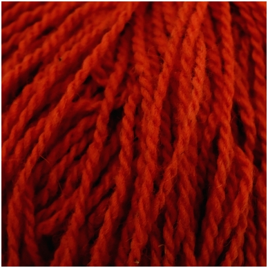 Wool yarn hank 150g. ± 5g. Color - red. 100% wool.