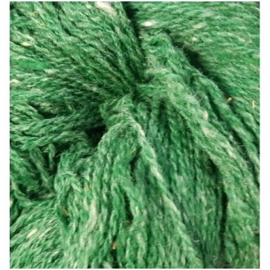 Wool yarn hank 150g. ± 5g. Color - green grass. 100% wool.